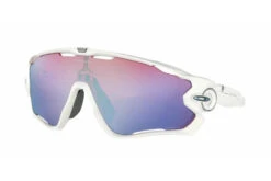 Oakley Jawbreaker Fietsbril Wit Prizm Sapphire Snow Unisex