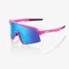 100% S3 Fietsbril Mat Pink/Hiper Blue Multilayer Mirror Lens -SpinGear Winkel 36602342 1