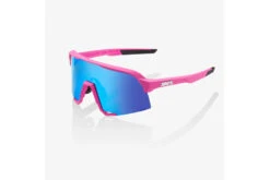 100% S3 Fietsbril Mat Pink/Hiper Blue Multilayer Mirror Lens