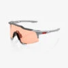 100% Speedcraft Fietsbril Stone Grey/Hiper Coral Lens -SpinGear Winkel 36602746 0