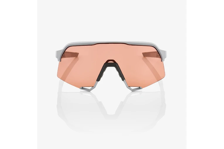 100% S3 Fietsbril Stone Grey/Hiper Coral Lens 4 100% S3 Fietsbril Stone Grey/Hiper Coral Lens - Afbeelding 2
