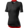 Castelli Anima Jersey Fietsshirt Zwart/rood Dames -SpinGear Winkel 36848579 0