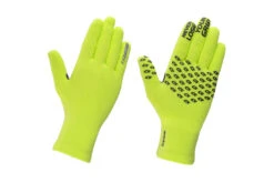 GripGrab Waterproof Knitted Thermal Fietshandschoen Fluo Geel Unisex