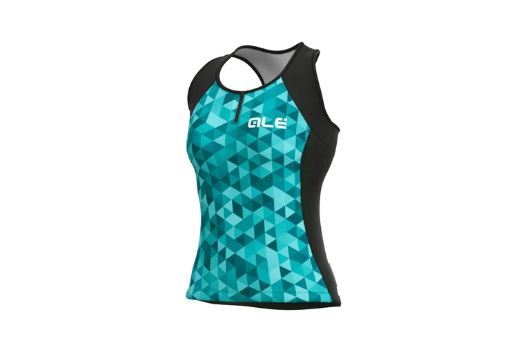 ALE Alé Solid Triangles Fietstopje Blauw Dames 3 ALE Alé Solid Triangles Fietstopje Blauw Dames