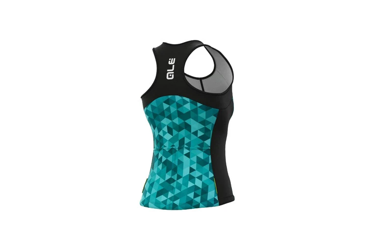 ALE Alé Solid Triangles Fietstopje Blauw Dames 4 ALE Alé Solid Triangles Fietstopje Blauw Dames - Afbeelding 2