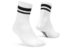 GribGrab Original Stripes Crew Fietssokken Wit Unisex