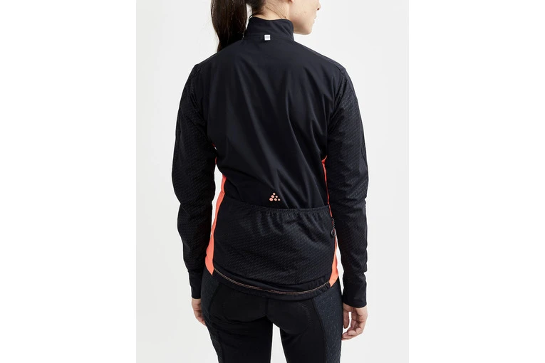 Craft Adv Bike SubZ Lumen Jacket Zwart/coral Dames 5 Craft Adv Bike SubZ Lumen Jacket Zwart/coral Dames - Afbeelding 3