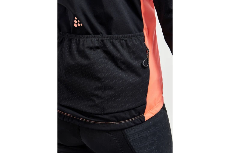 Craft Adv Bike SubZ Lumen Jacket Zwart/coral Dames 6 Craft Adv Bike SubZ Lumen Jacket Zwart/coral Dames - Afbeelding 4