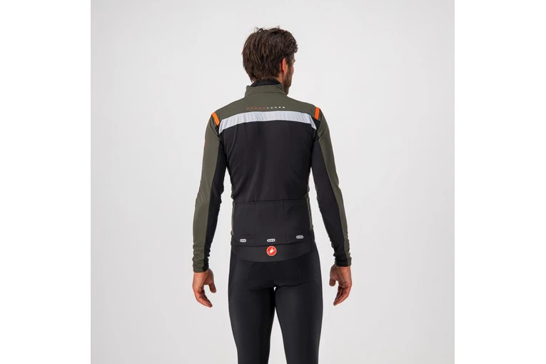 Castelli Alpha RoS 2 Light Jacket Groen/fiery Rood/zwart Heren 4 Castelli Alpha RoS 2 Light Jacket Groen/fiery Rood/zwart Heren - Afbeelding 2