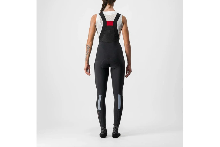 Castelli Sorpasso RoS Bibtight Zwart/zilver Reflex Dames 4 Castelli Sorpasso RoS Bibtight Zwart/zilver Reflex Dames - Afbeelding 2
