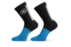 Assos Ultraz Winter Fietssokken Zwart/blauw Unisex
