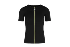 Voorkant 24 Assos Spring Fall SS Kin Layer Ondershirt Zwart Heren