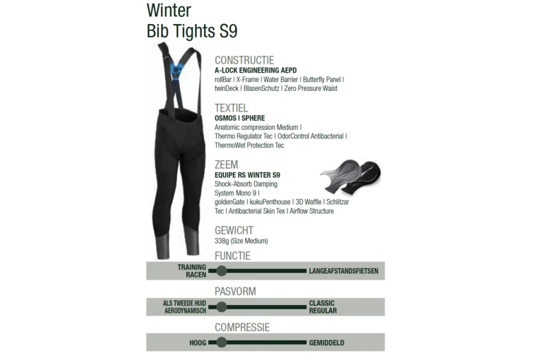 Assos Equipe RS Winter Bibtight Zwart Heren 6 Assos Equipe RS Winter Bibtight Zwart Heren - Afbeelding 4