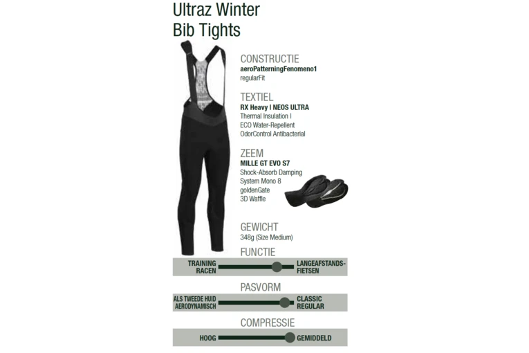 Assos Mille GT Ultraz Winter Bibtights Zwart Heren 7 Assos Mille GT Ultraz Winter Bibtights Zwart Heren - Afbeelding 5