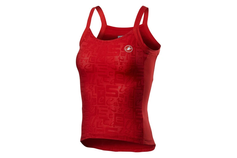 Castelli Promessa Jacquard Bavette Top Rood Dames 3 Castelli Promessa Jacquard Bavette Top Rood Dames