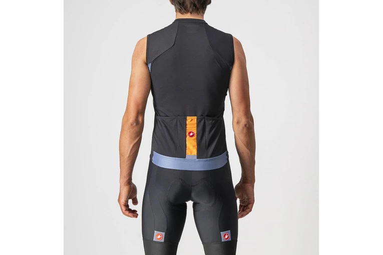 Castelli Entrata VI Sleeveless Jersey Zwart/steel Blue Heren 4 Castelli Entrata VI Sleeveless Jersey Zwart/steel Blue Heren - Afbeelding 2