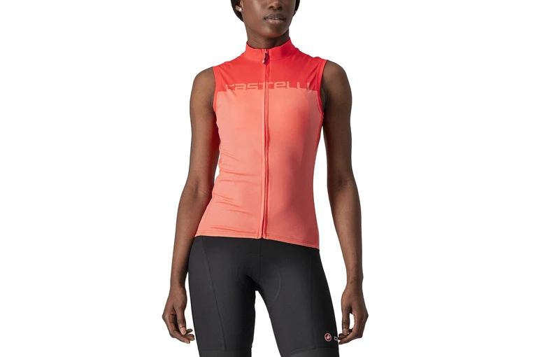 Castelli Velocissima Sleeveless Jersey Coral Flash/brilliant Pink Dames 3 Castelli Velocissima Sleeveless Jersey Coral Flash/brilliant Pink Dames