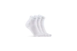 Craft CORE Dry Mid Socks Wit Unisex - 3-paar