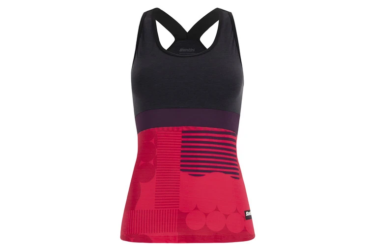 Santini Scia Optic Tanktop Roze Dames 3 Santini Scia Optic Tanktop Roze Dames