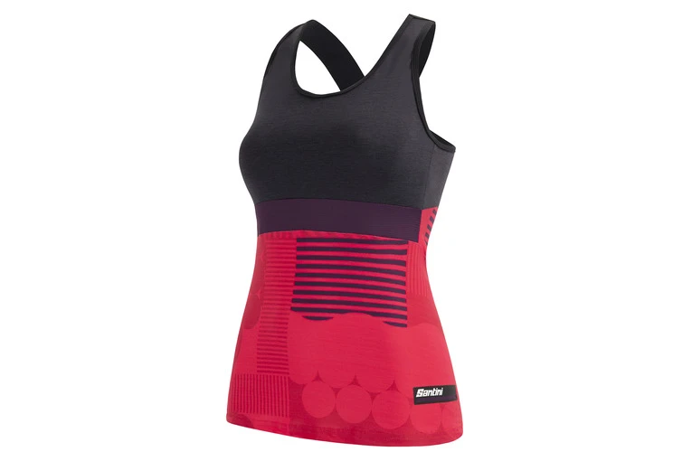 Santini Scia Optic Tanktop Roze Dames 4 Santini Scia Optic Tanktop Roze Dames - Afbeelding 2