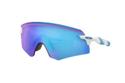 Oakley Encoder Fietsbril Polished Wit Prizm Sapphire Unisex