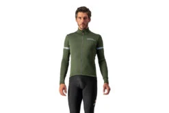 Castelli Fondo 2 FZ Jersey Light Groen/zilver Reflex Heren