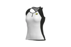 ALE Alé Solid Color Block Fietstopje Wit/zwart Dames