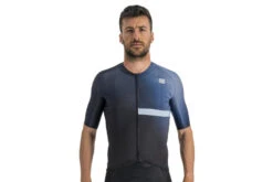 Sportful Bomber Jersey Zwart/galaxy Blauw Heren