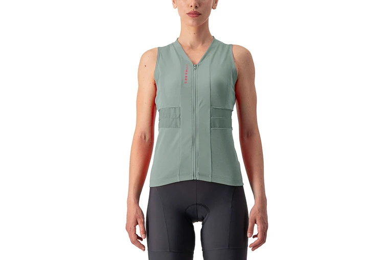 Castelli Anima 4 Sleeveless Fietsshirt Defender Green Dames 3 Castelli Anima 4 Sleeveless Fietsshirt Defender Green Dames