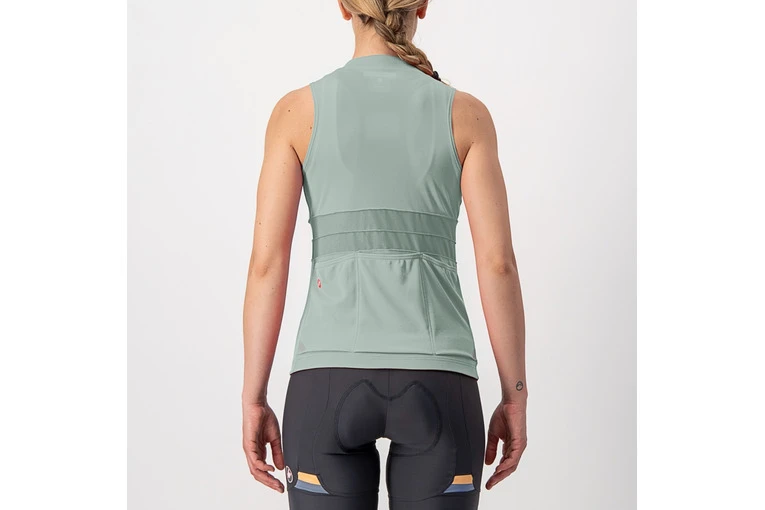 Castelli Anima 4 Sleeveless Fietsshirt Defender Green Dames 4 Castelli Anima 4 Sleeveless Fietsshirt Defender Green Dames - Afbeelding 2