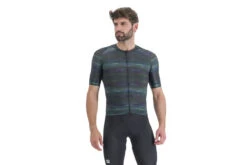 Sportful Glitch Bomber Jersey Multicolor Zwart Heren