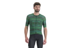 Sportful Glitch Bomber Jersey Multicolor Green Heren