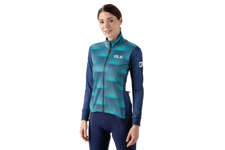 ALE Alé Solid Sharp Fietsjas Turquoise Pink Dames 3 ALE Alé Solid Sharp Fietsjas Turquoise Pink Dames