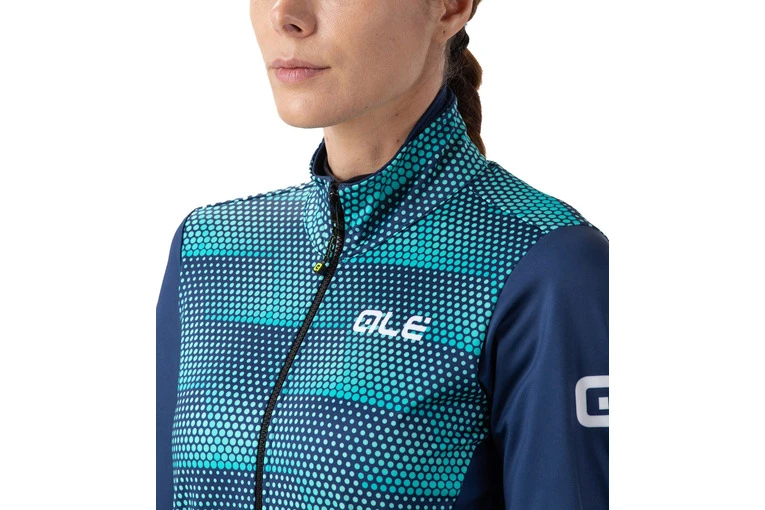 ALE Alé Solid Sharp Fietsjas Turquoise Pink Dames 5 ALE Alé Solid Sharp Fietsjas Turquoise Pink Dames - Afbeelding 3