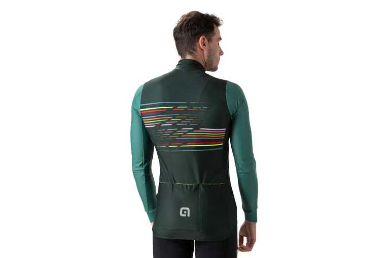 ALE Alé PR-S Logo Fietsshirt Forest Green Heren 4 ALE Alé PR-S Logo Fietsshirt Forest Green Heren - Afbeelding 2