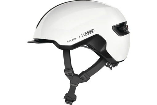 Abus HUD-Y L Fietshelm Shiny White Unisex 6 Abus HUD-Y L Fietshelm Shiny White Unisex -SpinGear Winkel 37108711 0