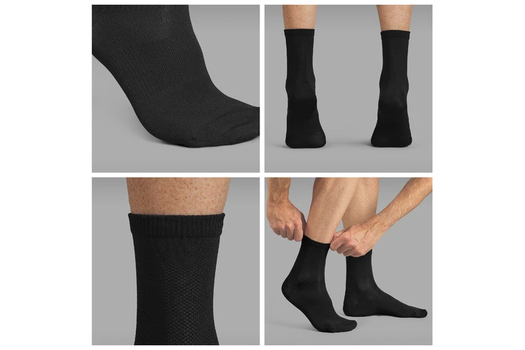 GripGrab Airflow Lightweight Short Zomer Fietssokken Zwart Unisex 4 GripGrab Airflow Lightweight Short Zomer Fietssokken Zwart Unisex - Afbeelding 2