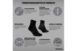 GripGrab Airflow Lightweight Short Zomer Fietssokken Zwart Unisex 7 GripGrab Airflow Lightweight Short Zomer Fietssokken Zwart Unisex -SpinGear Winkel 37111559 3
